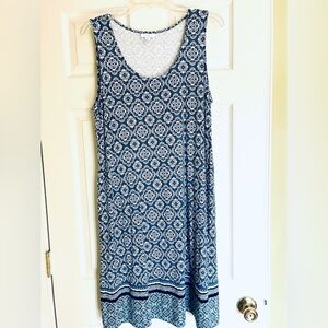 J.Jill sleeveless, pull-on women’s knit dress with pockets (size M & NWOT)